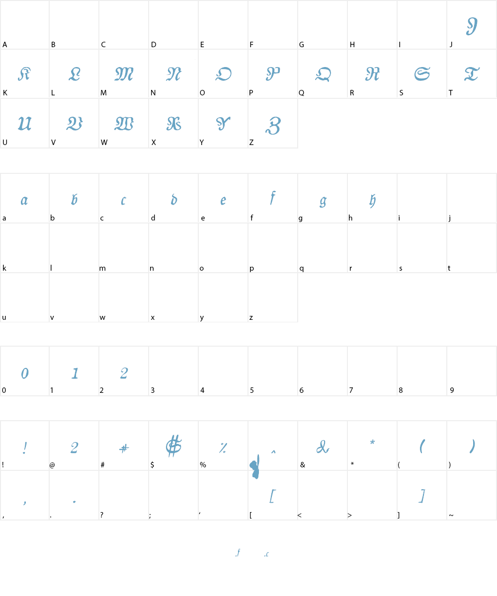 AuldMagick Font Character
